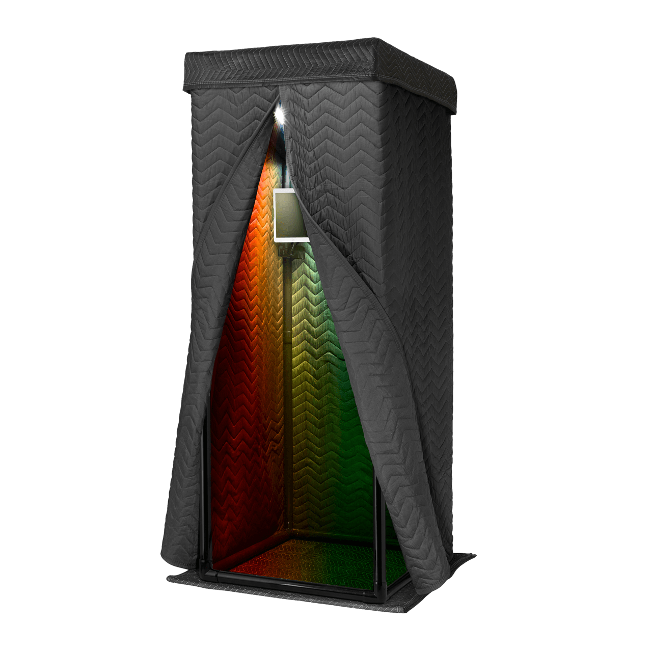 Snap Studio Deluxe Vocal Booth - Portable recording booth with acoustic panels and microphone stand